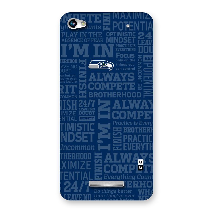 Optimistic Blue Back Case for Micromax Hue 2