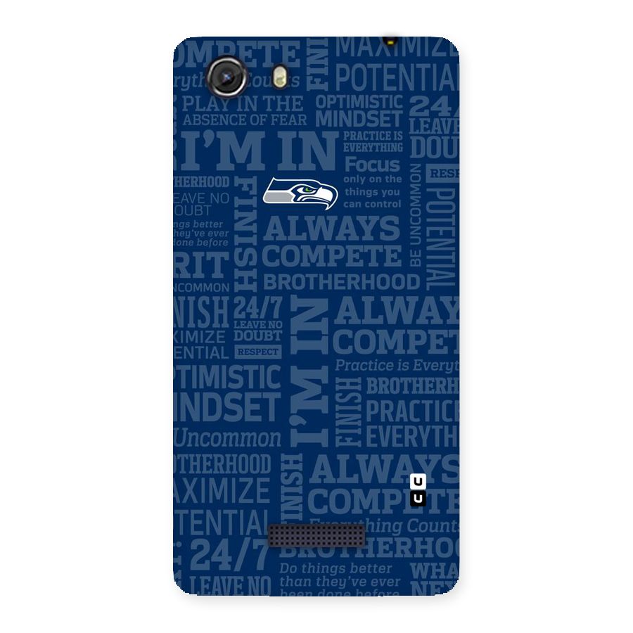 Optimistic Blue Back Case for Micromax Unite 3