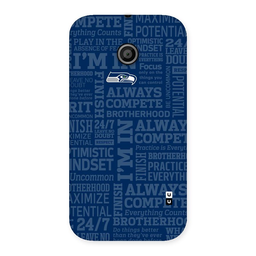 Optimistic Blue Back Case for Moto E