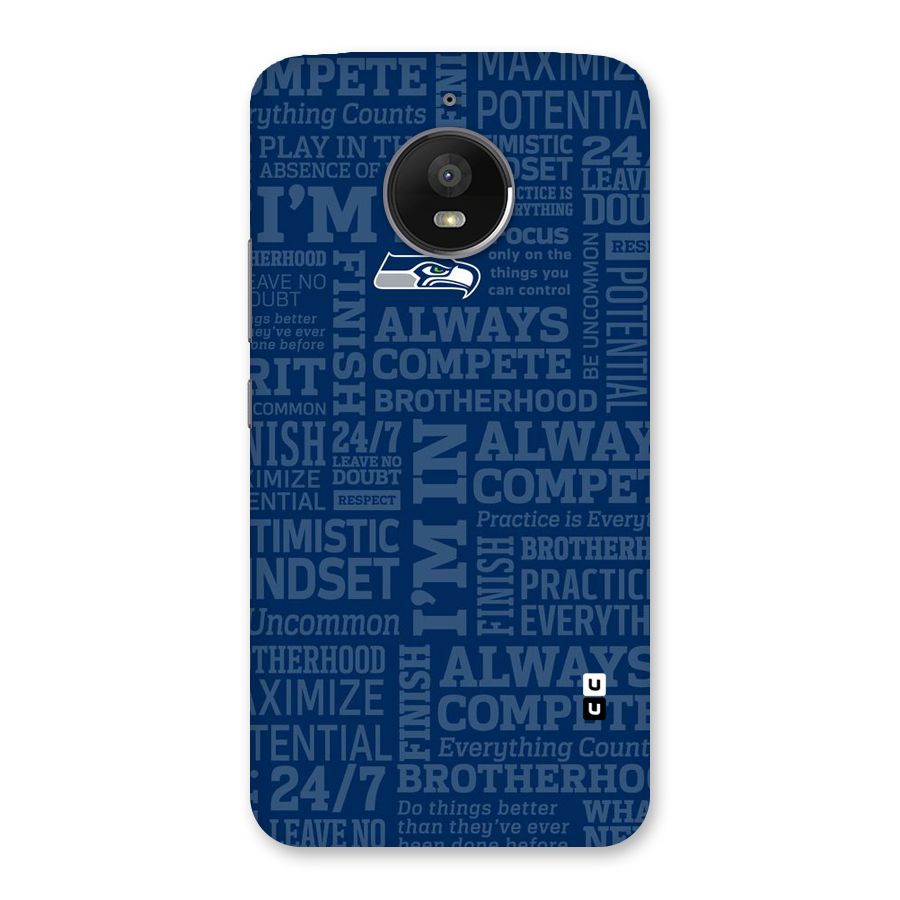 Optimistic Blue Back Case for Moto E4 Plus
