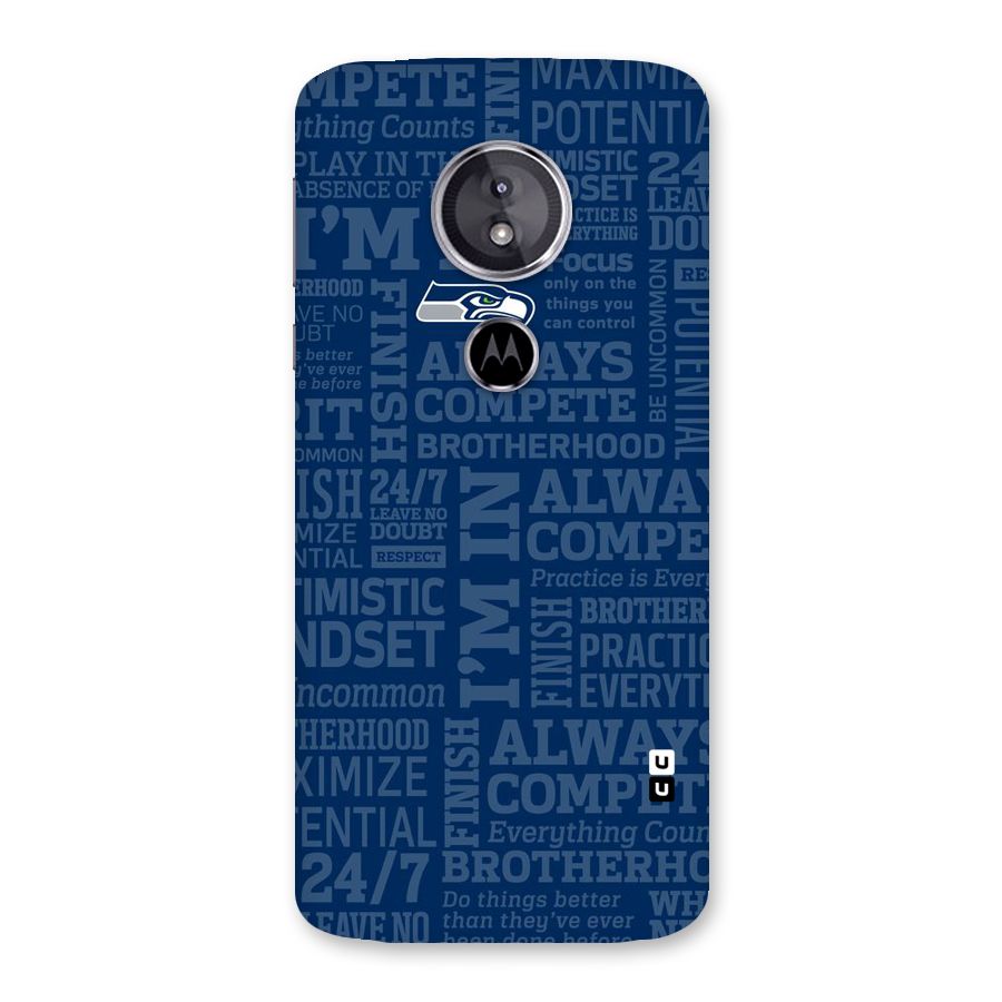 Optimistic Blue Back Case for Moto E5