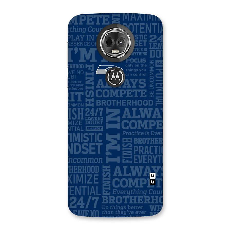 Optimistic Blue Back Case for Moto E5 Plus