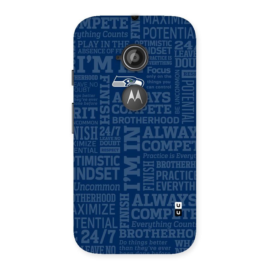 Optimistic Blue Back Case for Moto E 2nd Gen