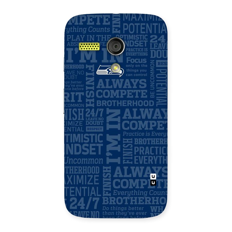 Optimistic Blue Back Case for Moto G