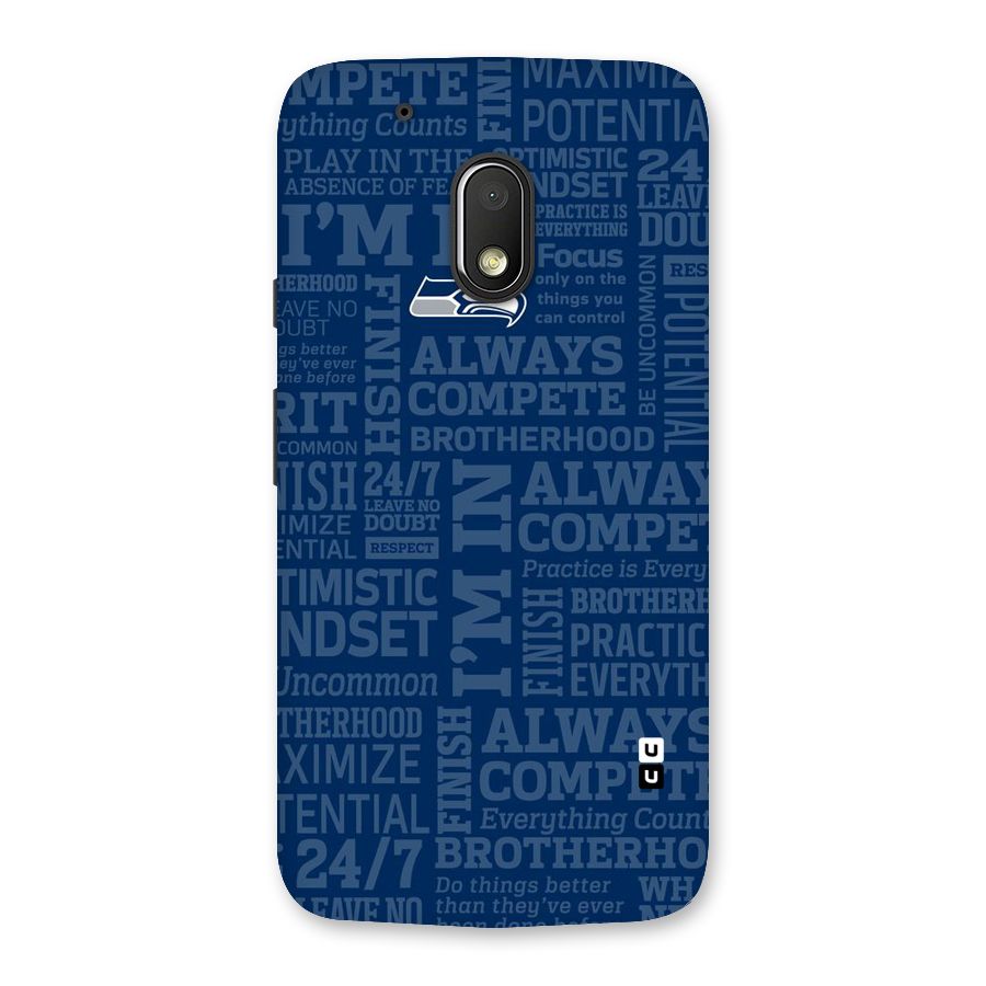 Optimistic Blue Back Case for Moto G4 Play