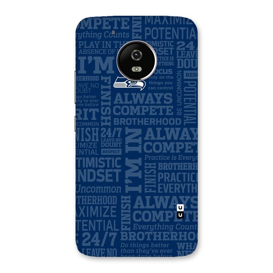 Optimistic Blue Back Case for Moto G5