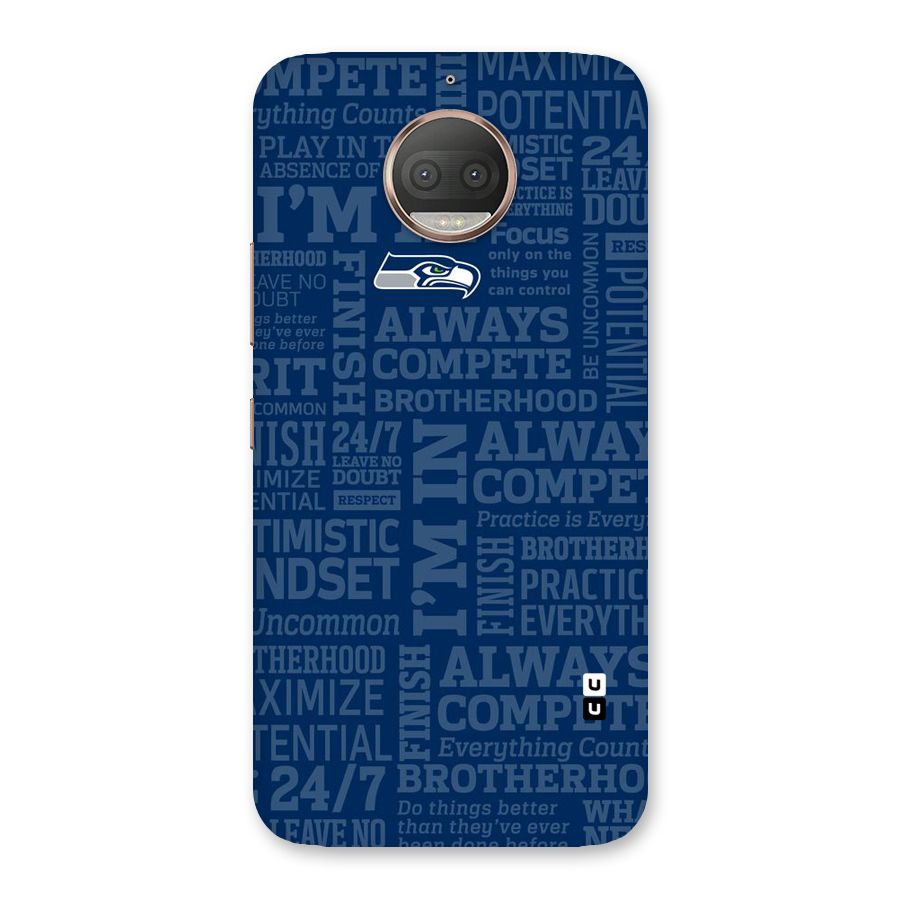 Optimistic Blue Back Case for Moto G5s Plus