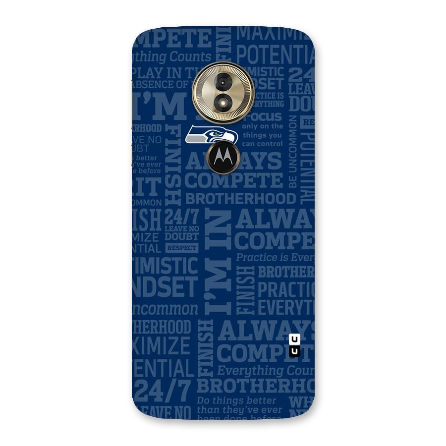 Optimistic Blue Back Case for Moto G6 Play
