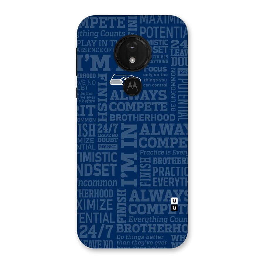 Optimistic Blue Back Case for Moto G7 Power