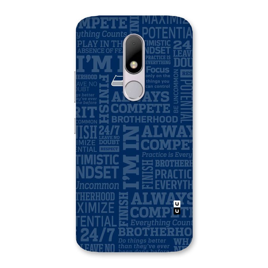 Optimistic Blue Back Case for Moto M