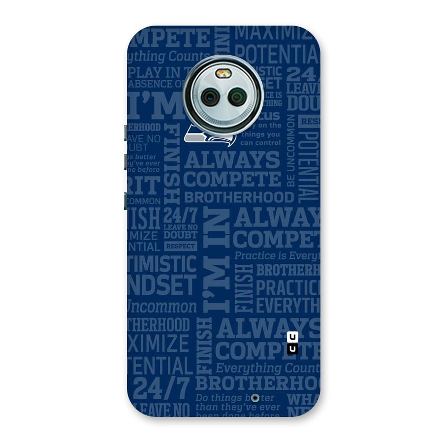 Optimistic Blue Back Case for Moto X4