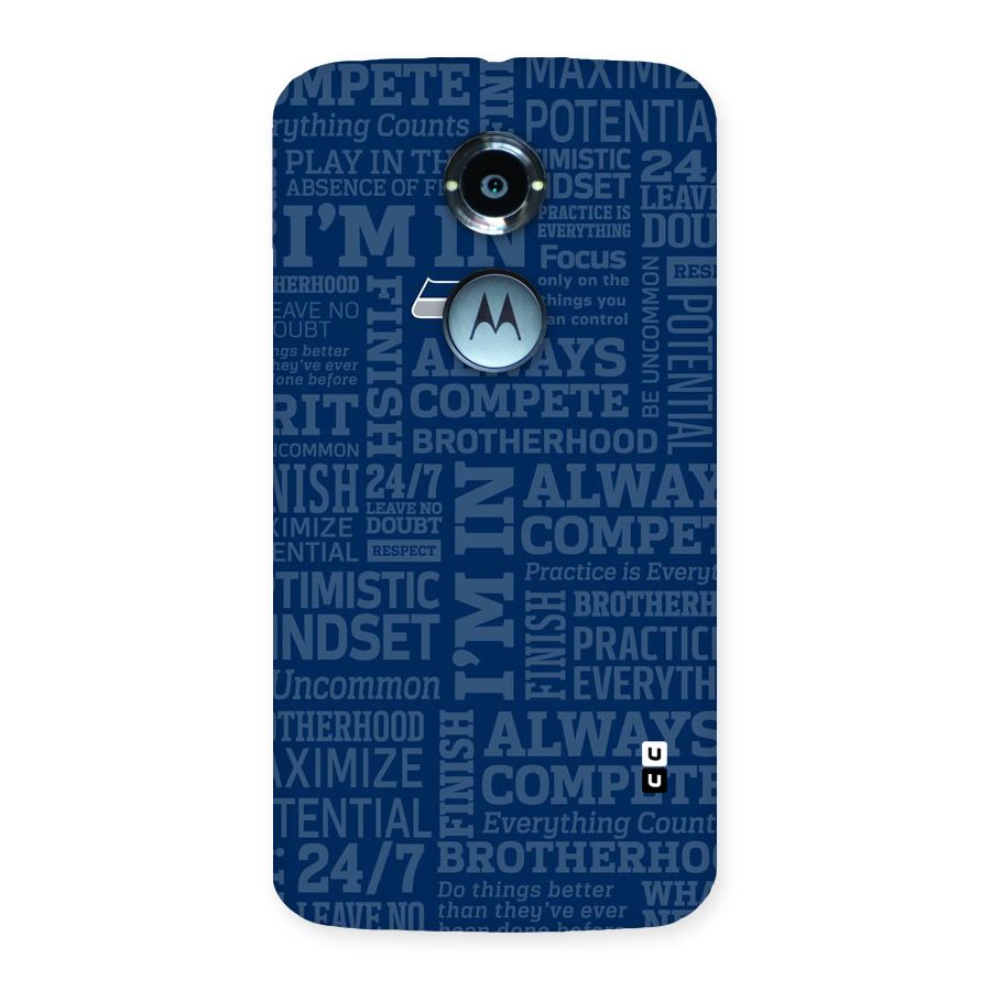 Optimistic Blue Back Case for Moto X 2nd Gen