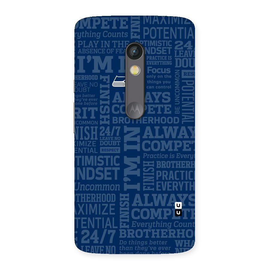 Optimistic Blue Back Case for Moto X Play