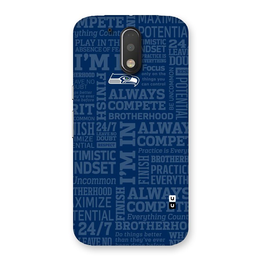 Optimistic Blue Back Case for Motorola Moto G4