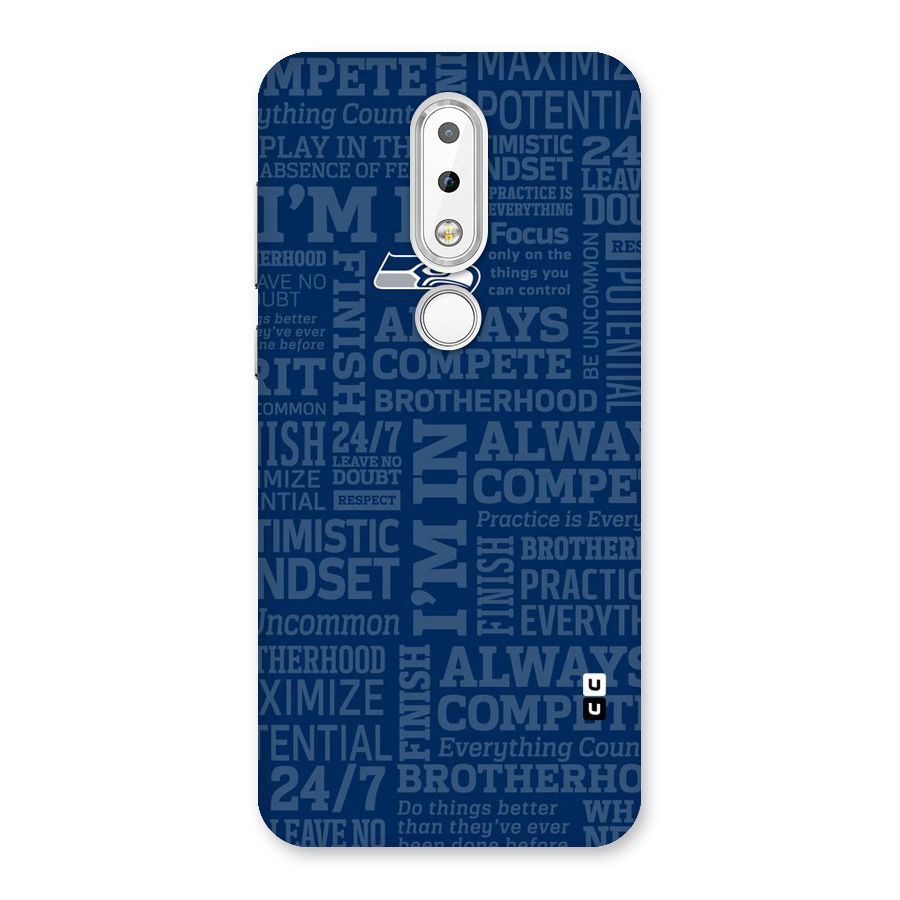 Optimistic Blue Back Case for Nokia 6.1 Plus