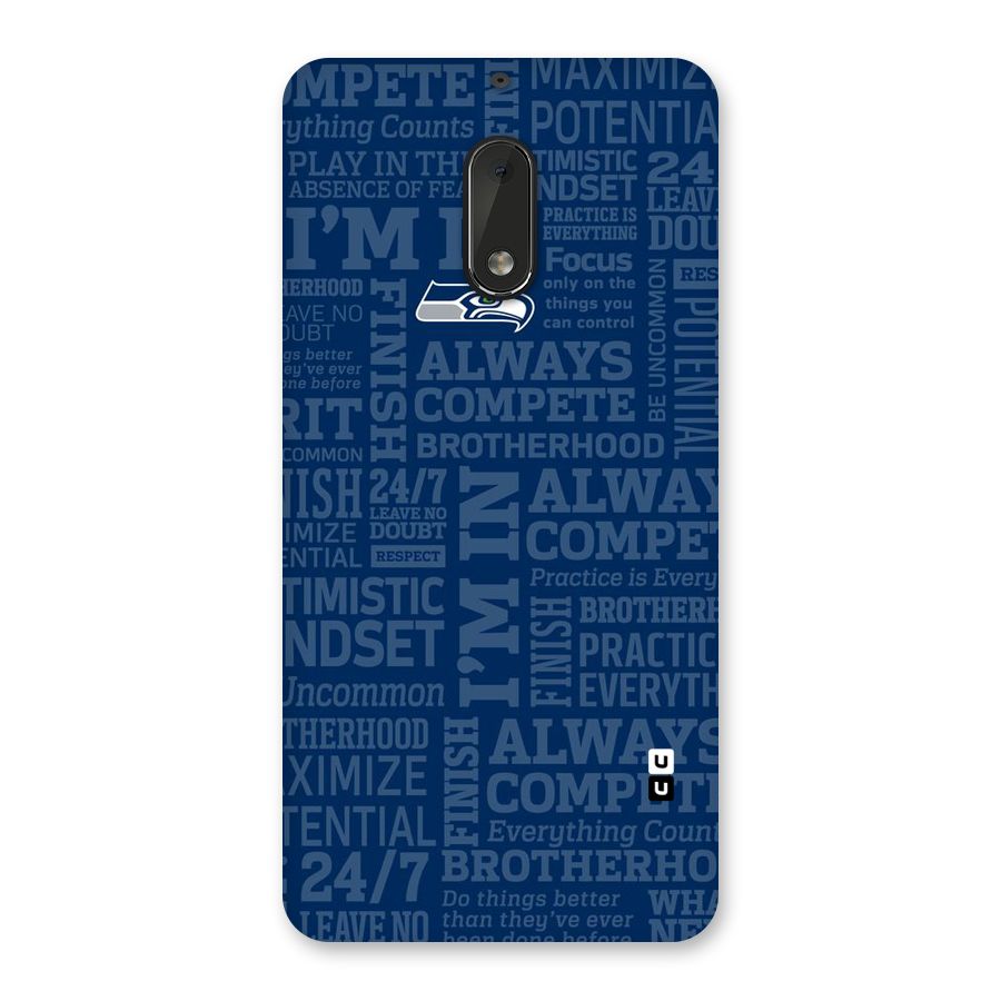 Optimistic Blue Back Case for Nokia 6