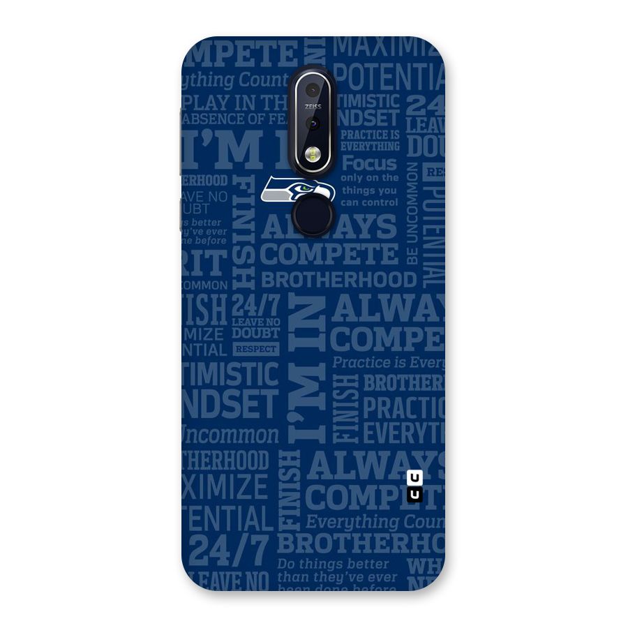 Optimistic Blue Back Case for Nokia 7.1