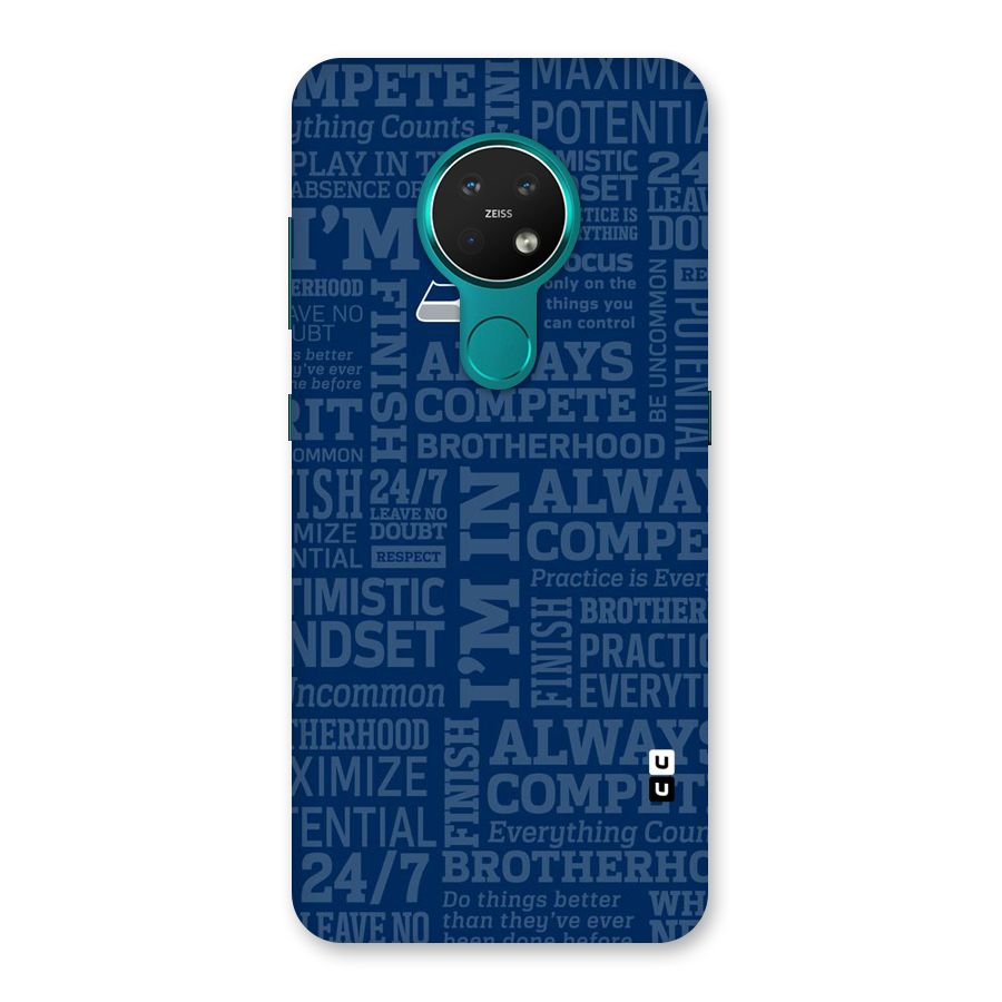 Optimistic Blue Back Case for Nokia 7.2