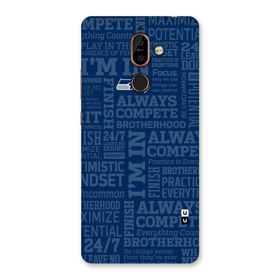 Optimistic Blue Back Case for Nokia 7 Plus