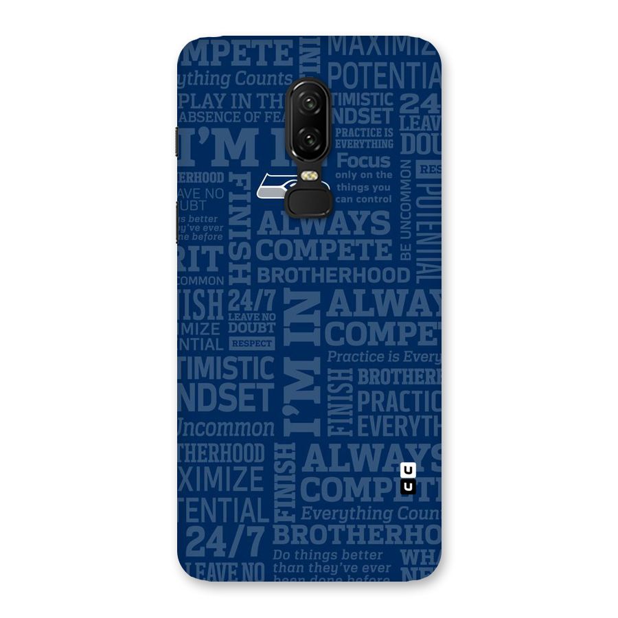 Optimistic Blue Back Case for OnePlus 6