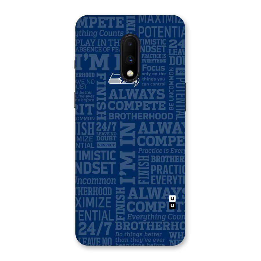 Optimistic Blue Back Case for OnePlus 7