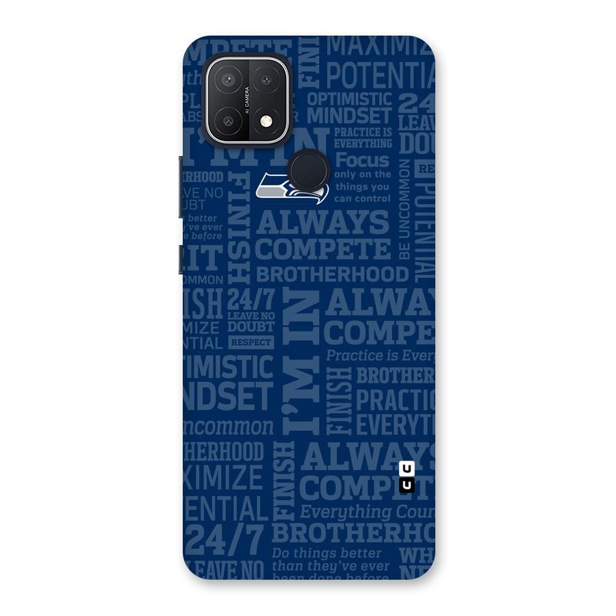 Optimistic Blue Back Case for Oppo A15