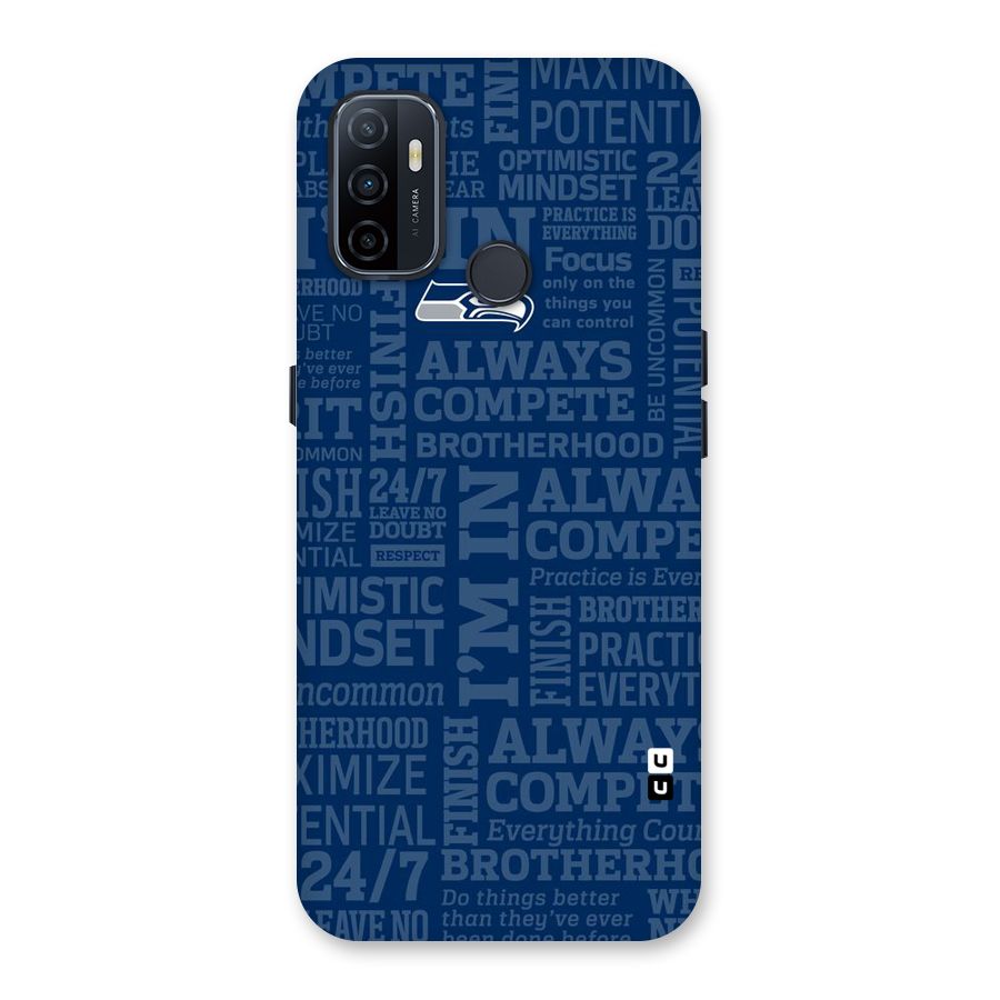 Optimistic Blue Back Case for Oppo A32