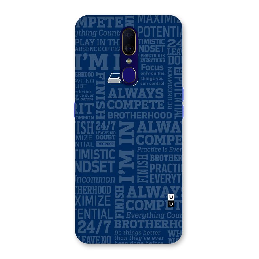 Optimistic Blue Back Case for Oppo A9