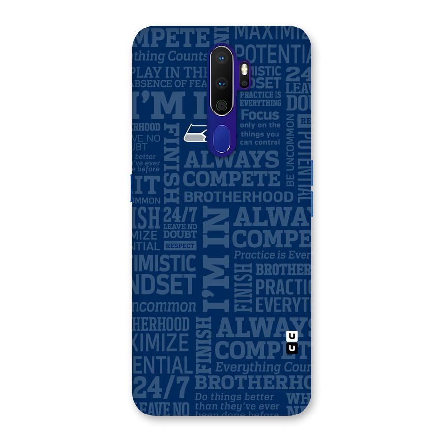 Optimistic Blue Back Case for Oppo A9 (2020)