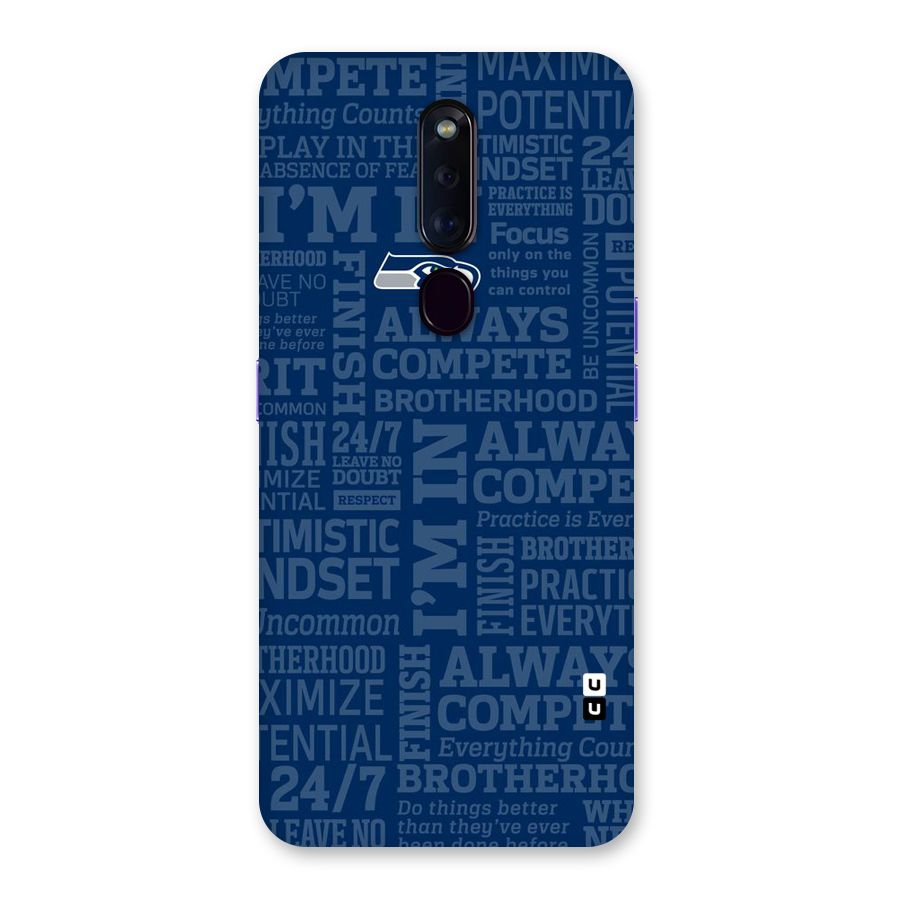 Optimistic Blue Back Case for Oppo F11 Pro