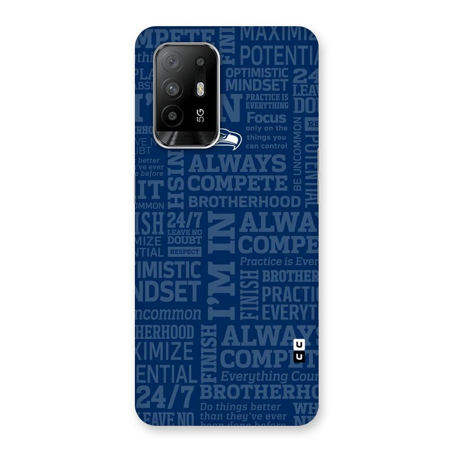 Optimistic Blue Back Case for Oppo F19 Pro Plus 5G