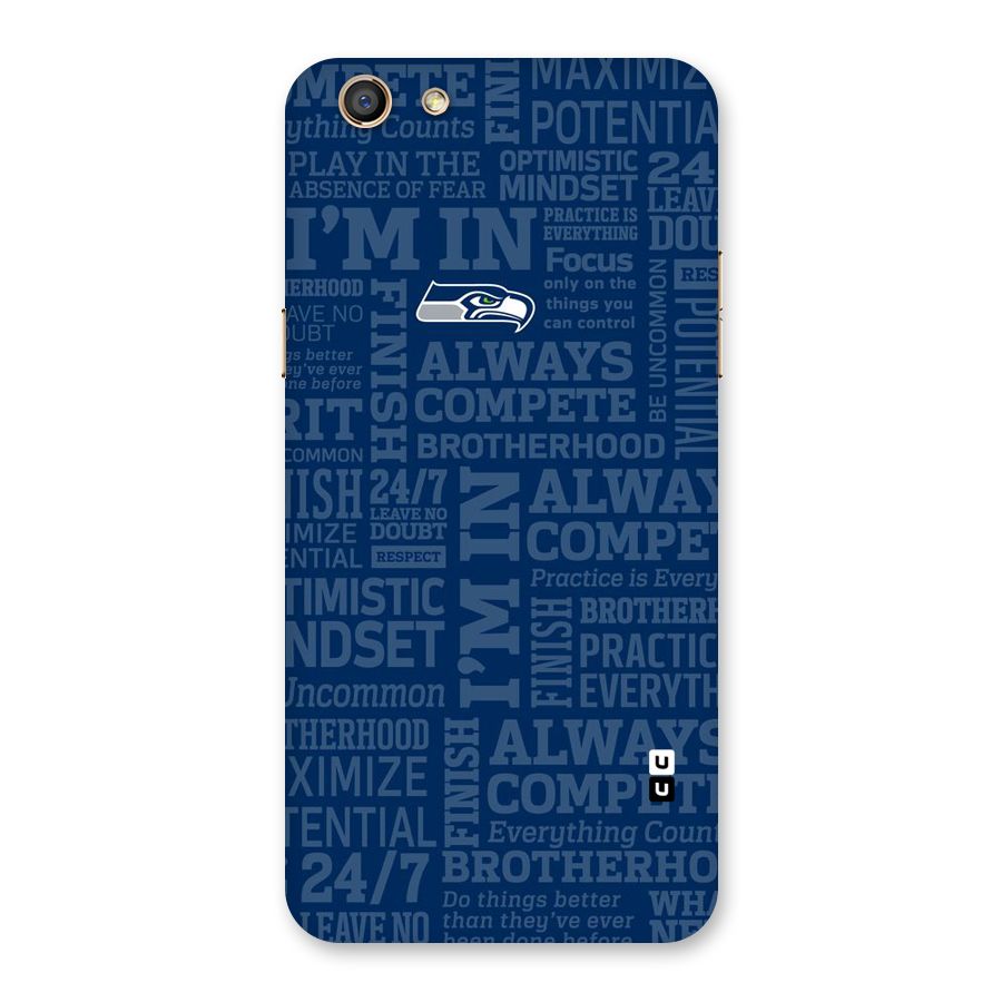Optimistic Blue Back Case for Oppo F3