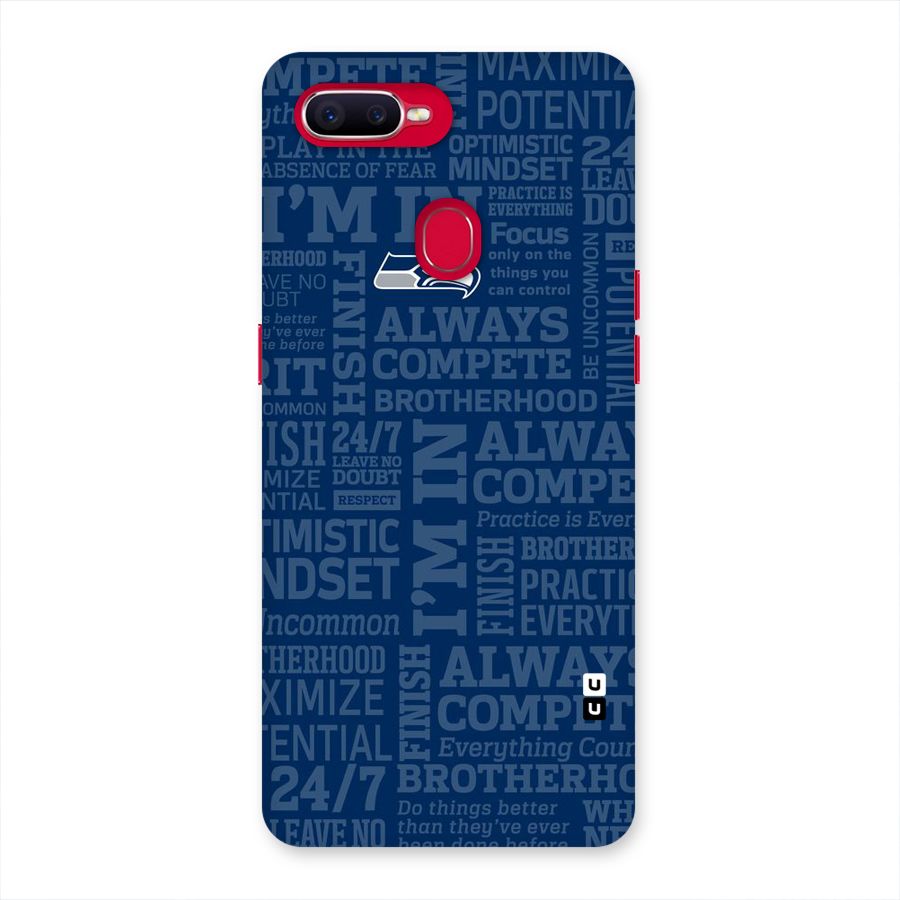 Optimistic Blue Back Case for Oppo F9 Pro