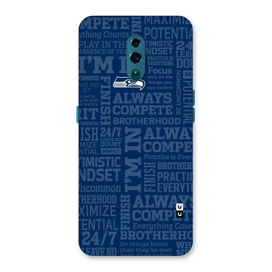 Optimistic Blue Back Case for Oppo Reno