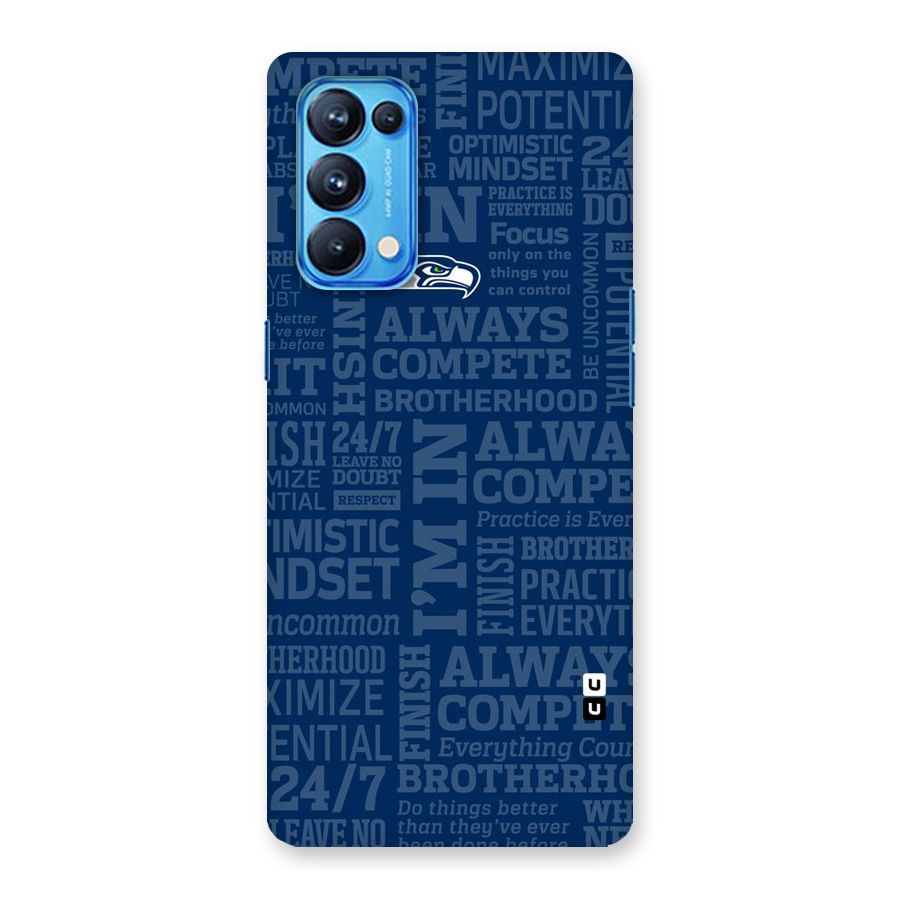 Optimistic Blue Back Case for Oppo Reno5 Pro 5G