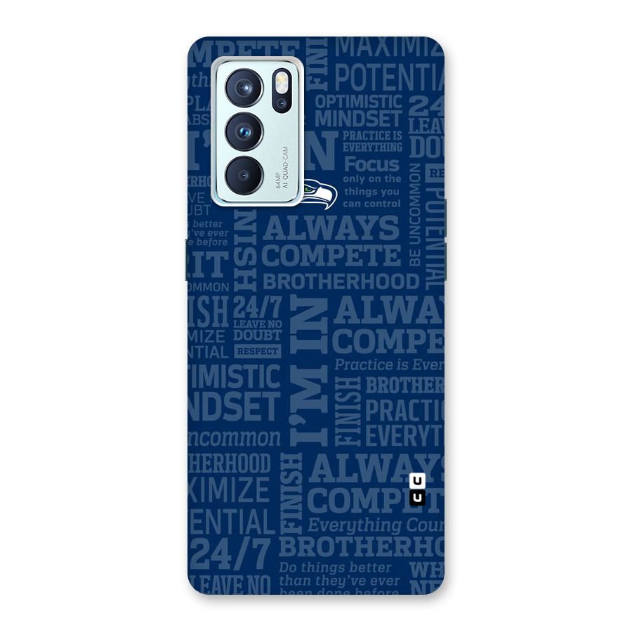 Optimistic Blue Back Case for Oppo Reno6 Pro 5G