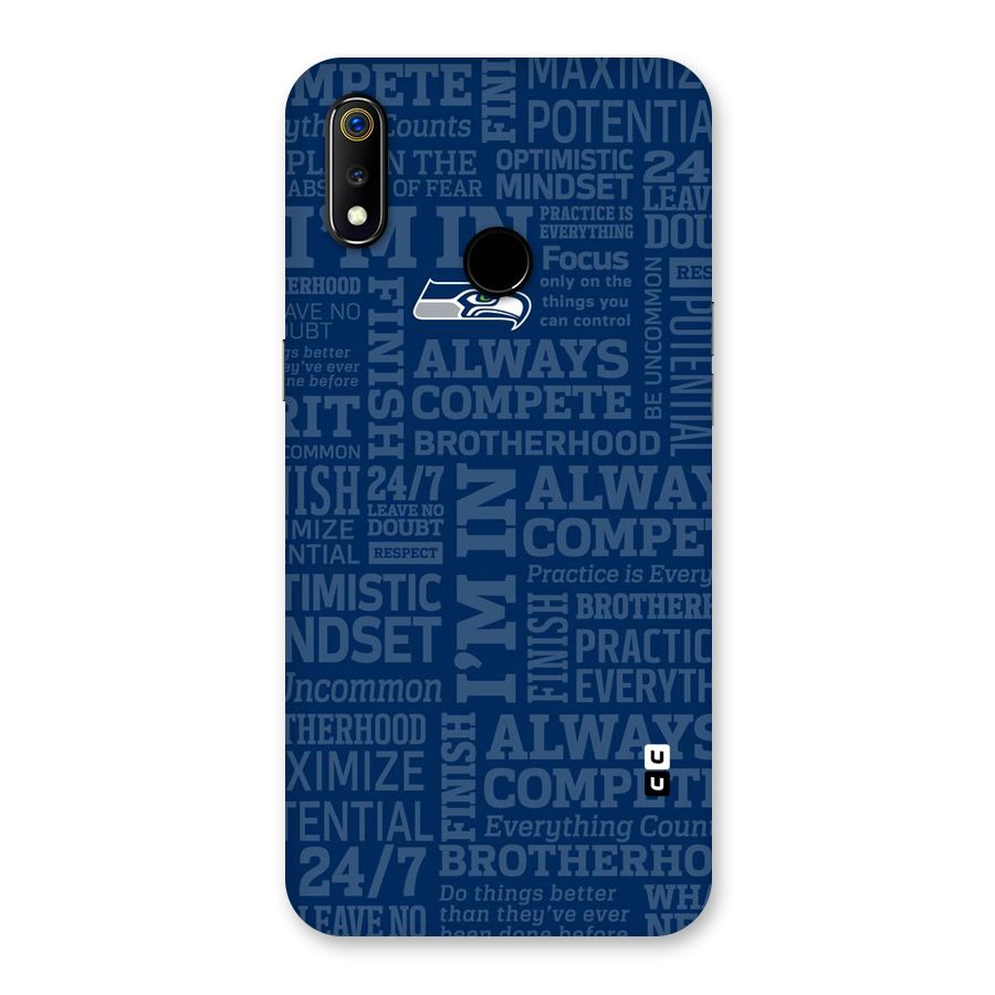 Optimistic Blue Back Case for Realme 3