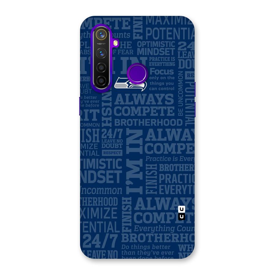 Optimistic Blue Back Case for Realme 5 Pro