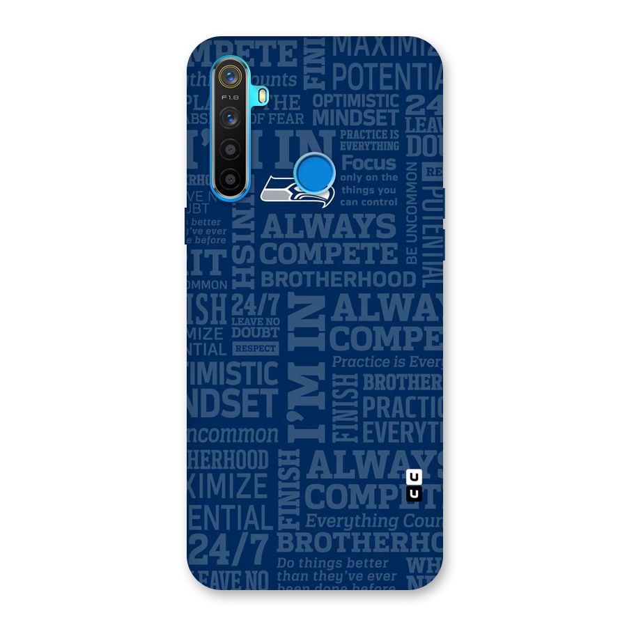Optimistic Blue Back Case for Realme 5s