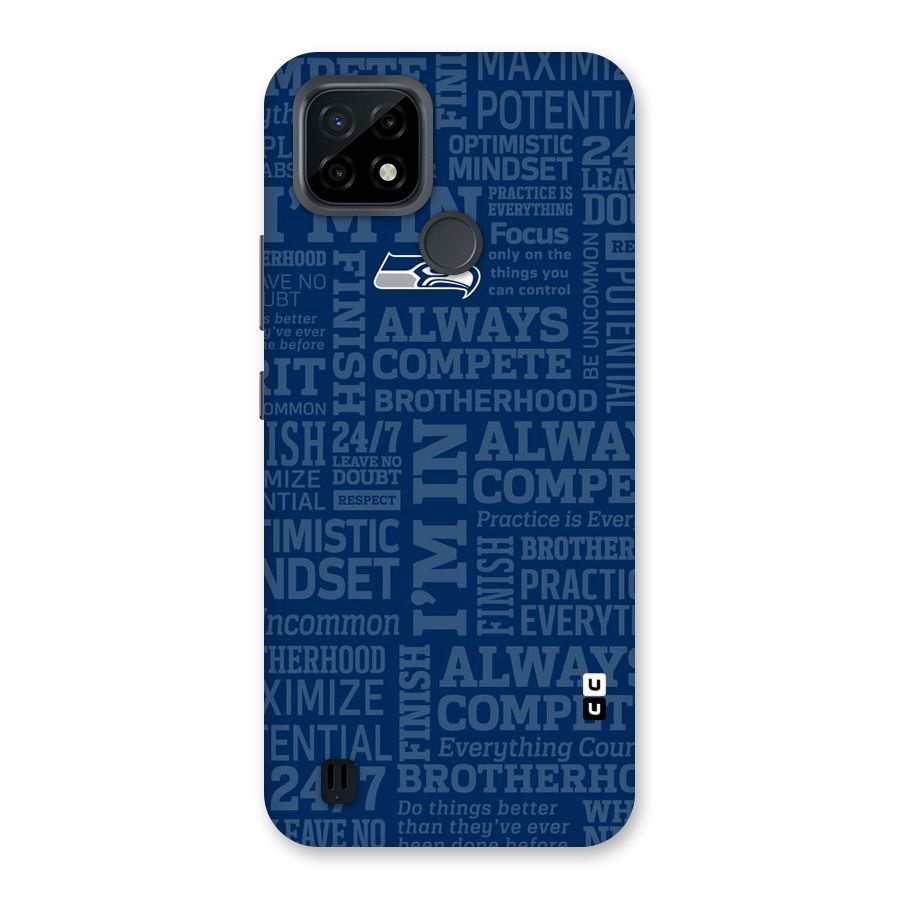 Optimistic Blue Back Case for Realme C21