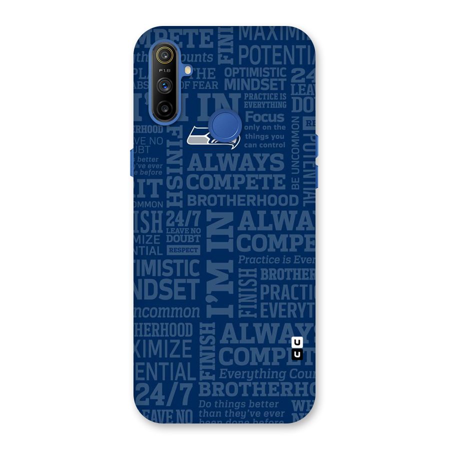 Optimistic Blue Back Case for Realme Narzo 10A