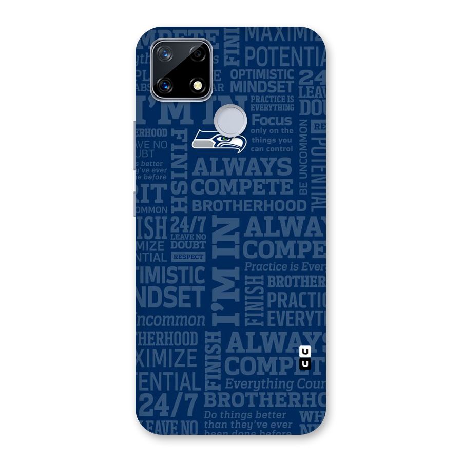 Optimistic Blue Back Case for Realme Narzo 20