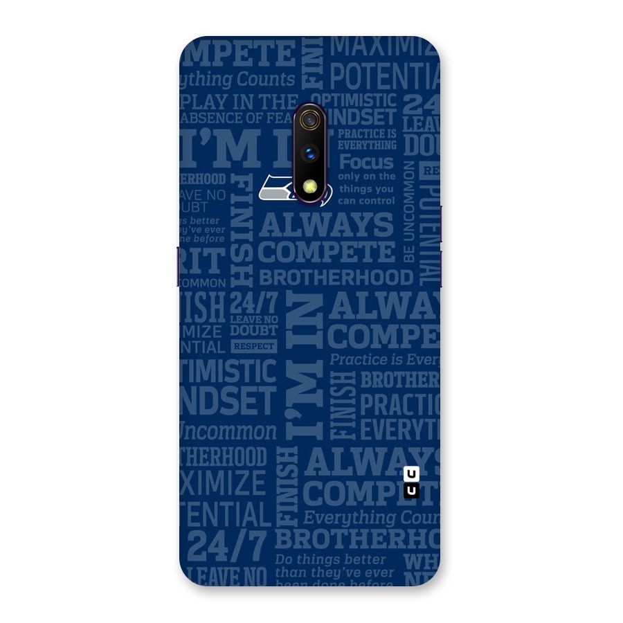 Optimistic Blue Back Case for Realme X