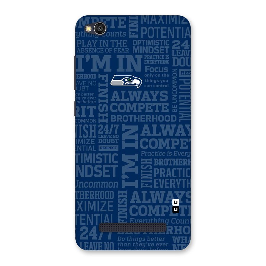 Optimistic Blue Back Case for Redmi 4A