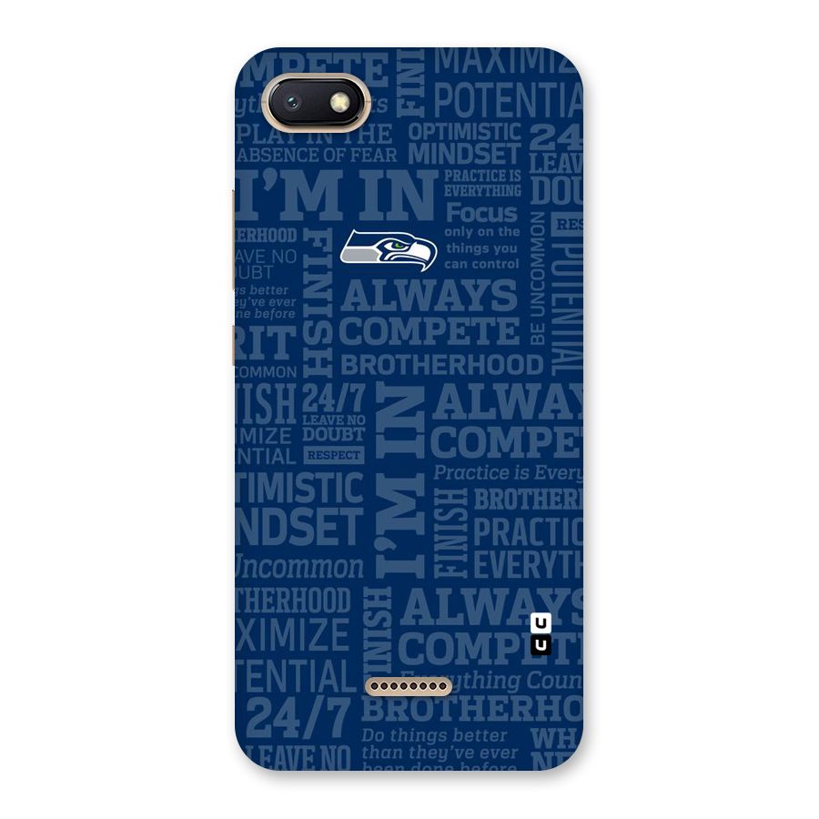 Optimistic Blue Back Case for Redmi 6A