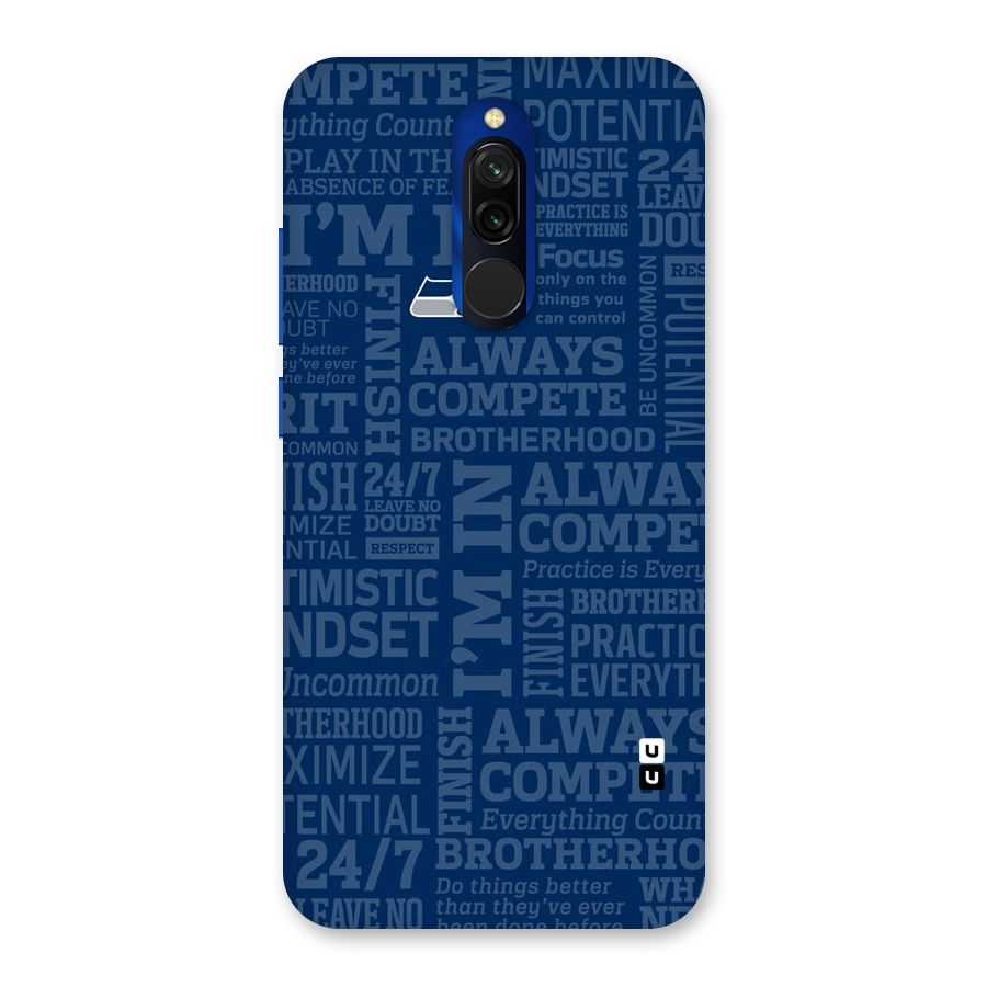 Optimistic Blue Back Case for Redmi 8