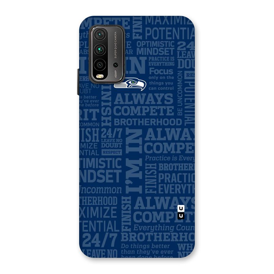 Optimistic Blue Back Case for Redmi 9 Power