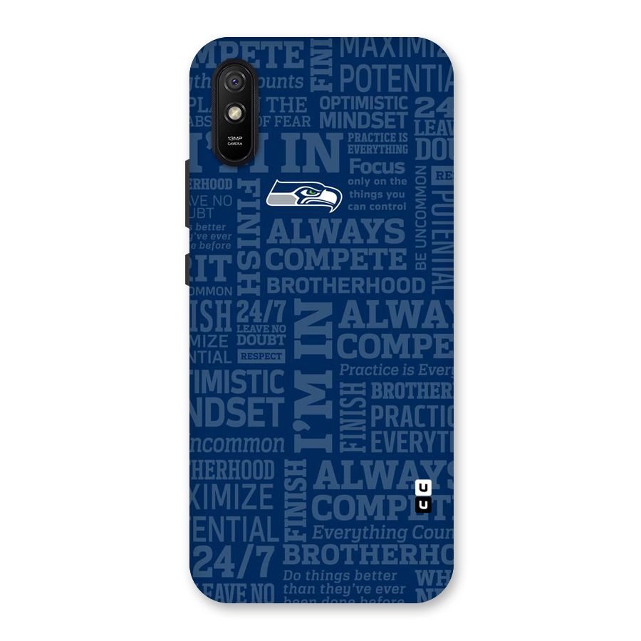 Optimistic Blue Back Case for Redmi 9i
