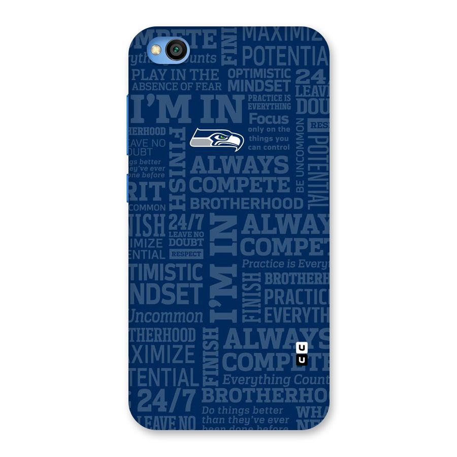 Optimistic Blue Back Case for Redmi Go