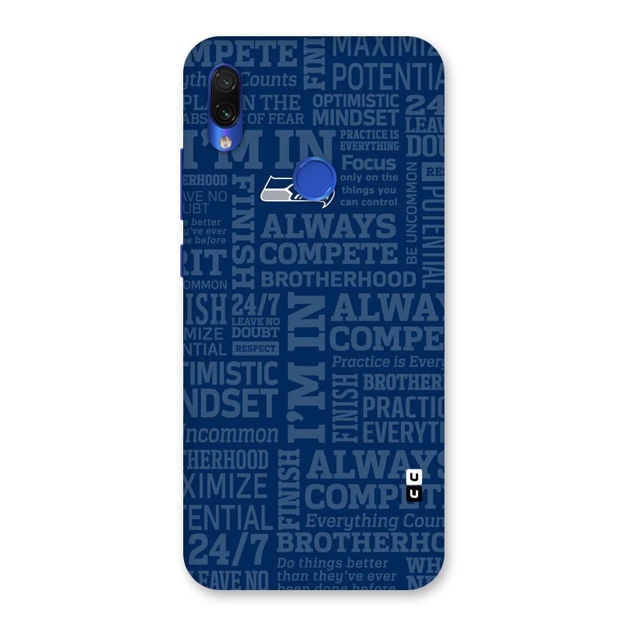 Optimistic Blue Back Case for Redmi Note 7S